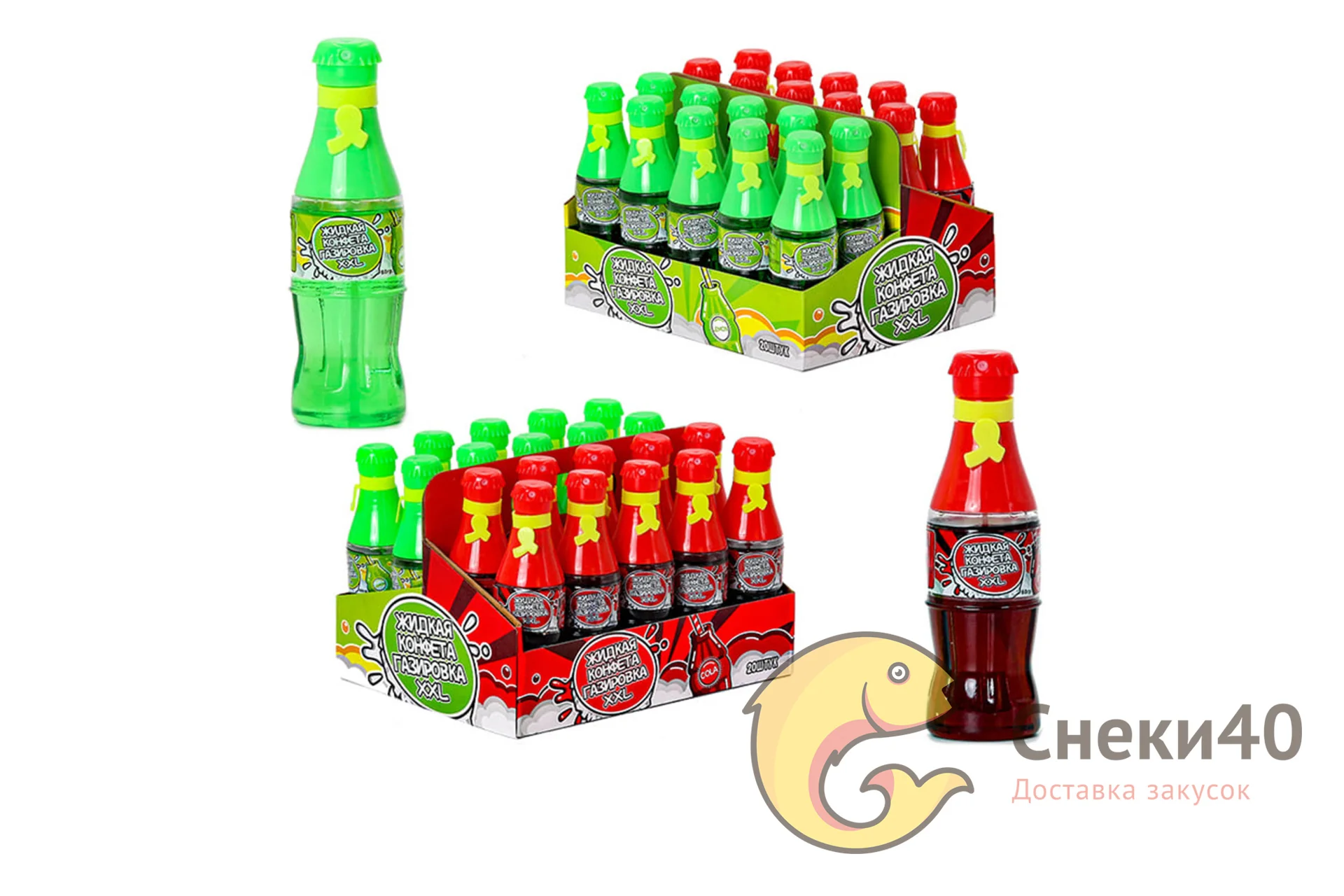 Жидкая конфета спрей "Газировка XXL" 60г (20шт) Жидкая конфета спрей "Газировка XXL" 60г (20шт)
