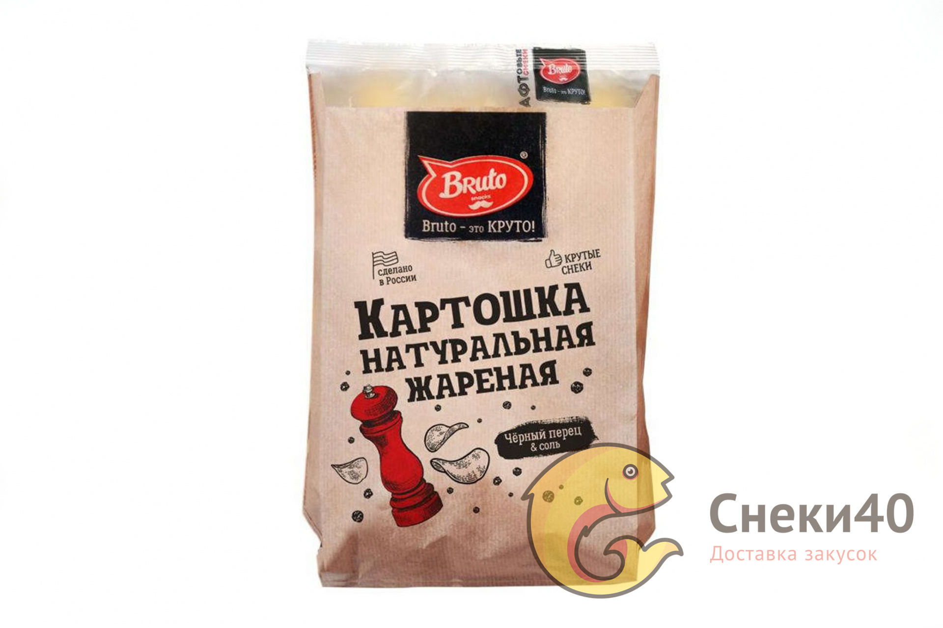 Картошка "Bruto" с перцем 60г Картошка "Bruto" с перцем 60г