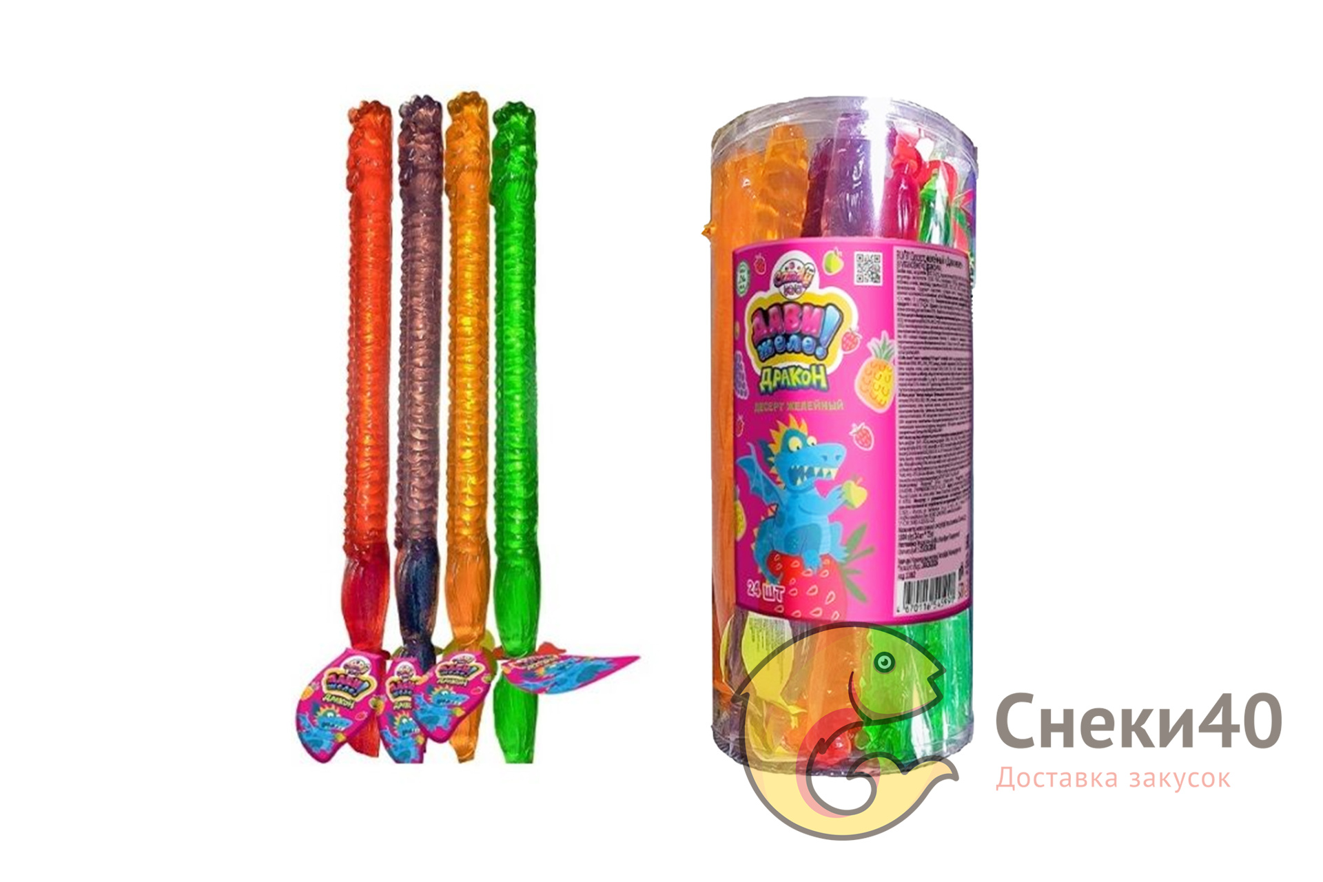 Десерт желейный «Дави желе! Дракон» 78г (24шт) Десерт желейный «Дави желе! Дракон» 78г (24шт)