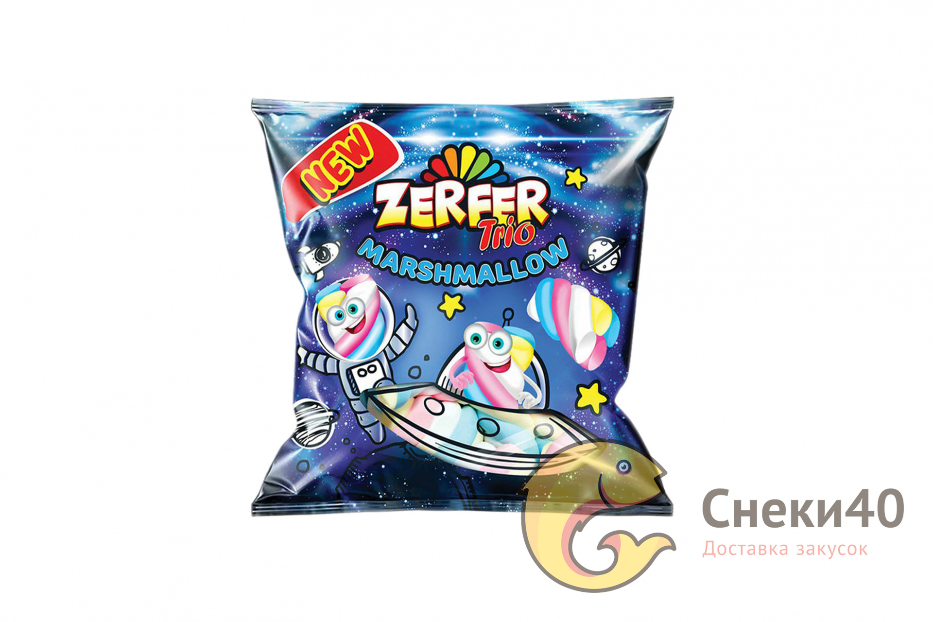 Маршмеллоу Zerfer Trio клубника-ваниль-банан 90г Маршмеллоу Zerfer Trio клубника-ваниль-банан 90г